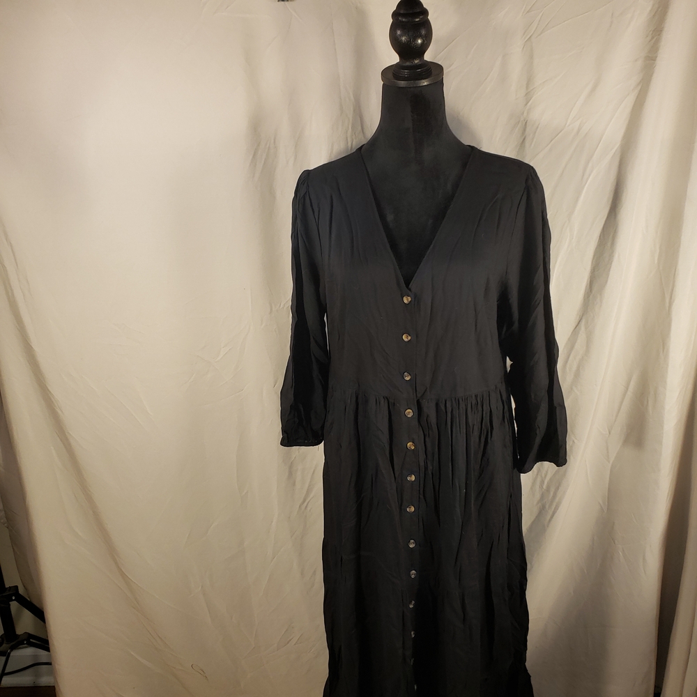 Sonoma Black Long Sleeve Dress - L